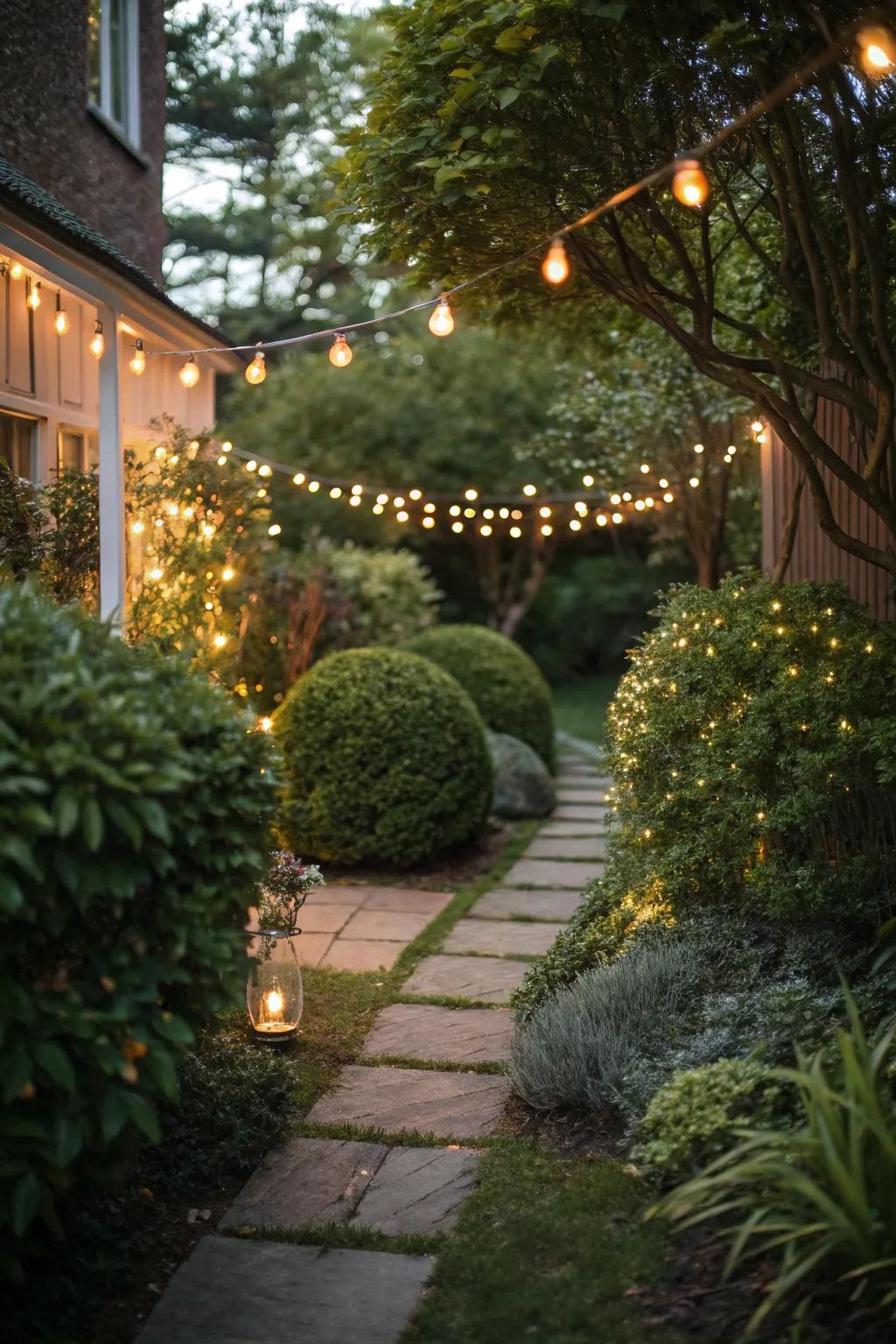Lighting can forge a magical ambiance in your garden, day or night.