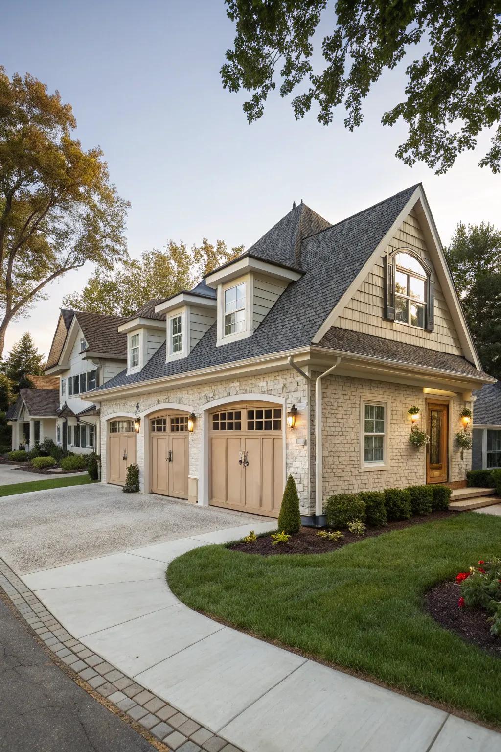 Strategically positioned dormers can dramatically boost curb appeal.