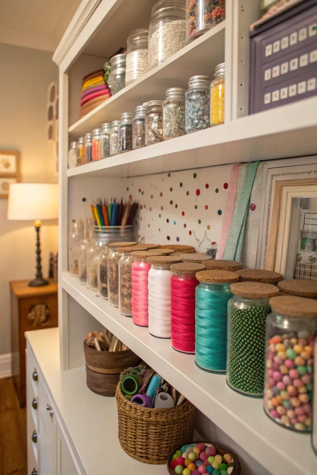 Clear containers deliver a fashionable and functional holding answer.