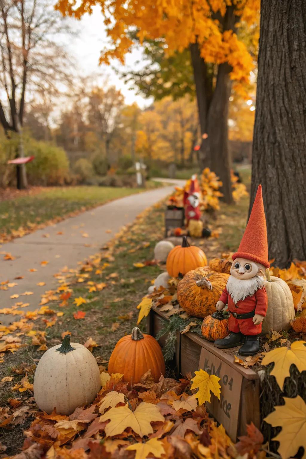 Seasonal transformations breathe new exuberance into gnome gardens.