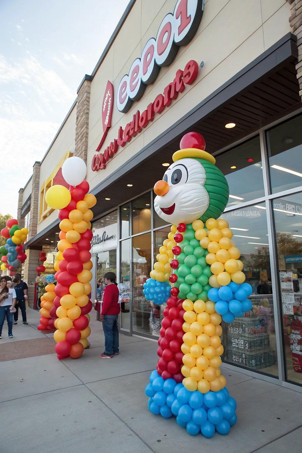 Theme-based balloon sculptures add charm and character to the celebration.