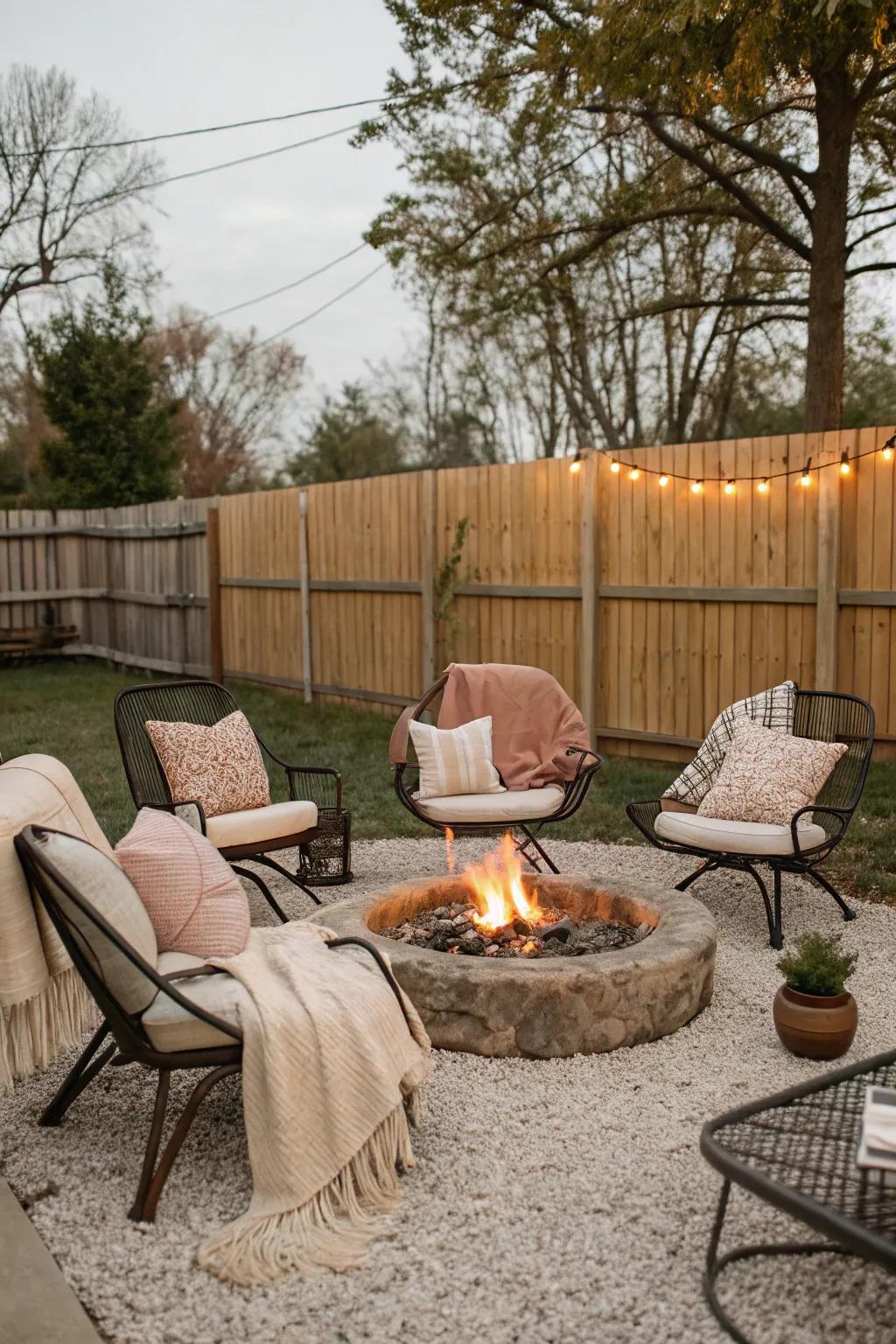 Cushions and throws bring comfort and warmth to your seating area.