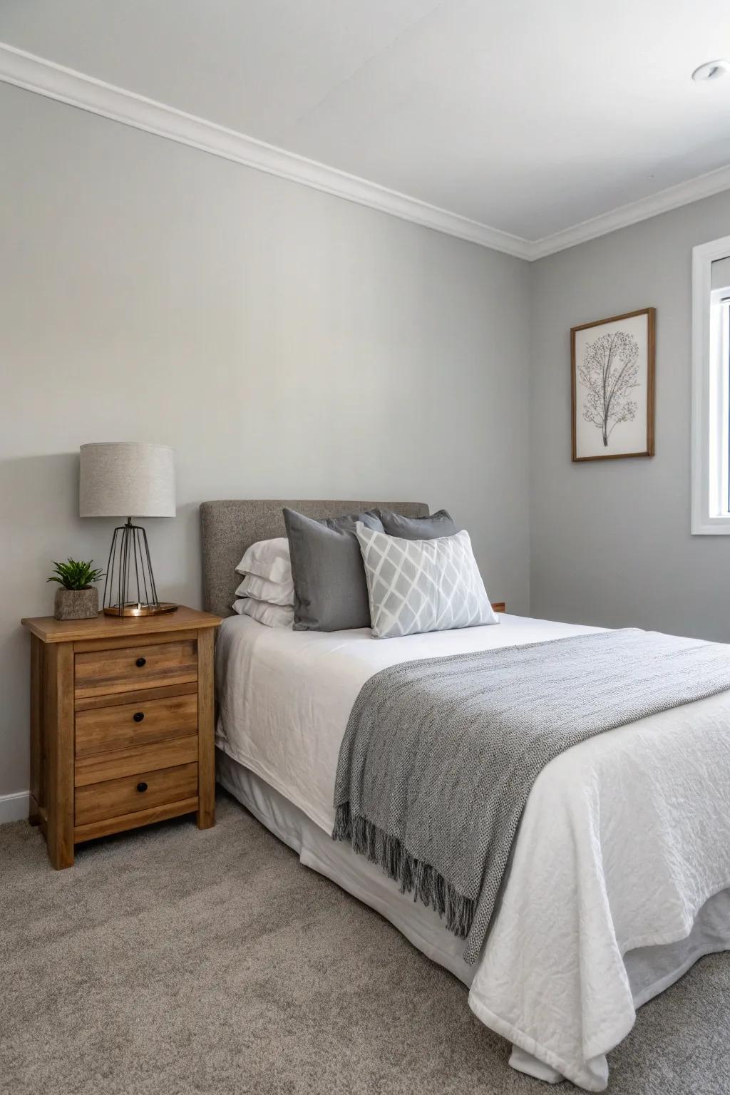 Essential décor keeps the guest room serene and stylish.