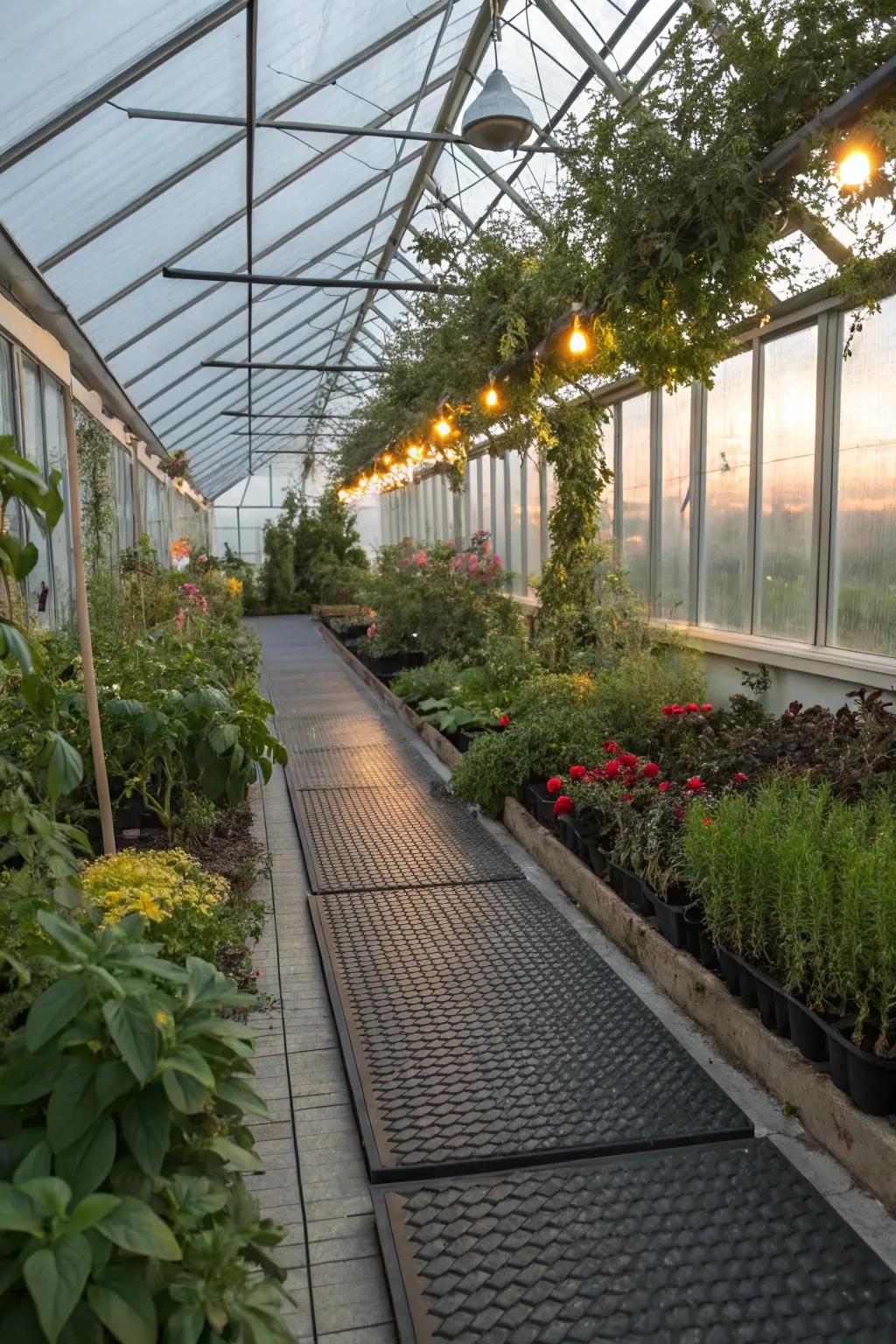 Rubber flooring bestows comfort and sturdiness for hectic environments.