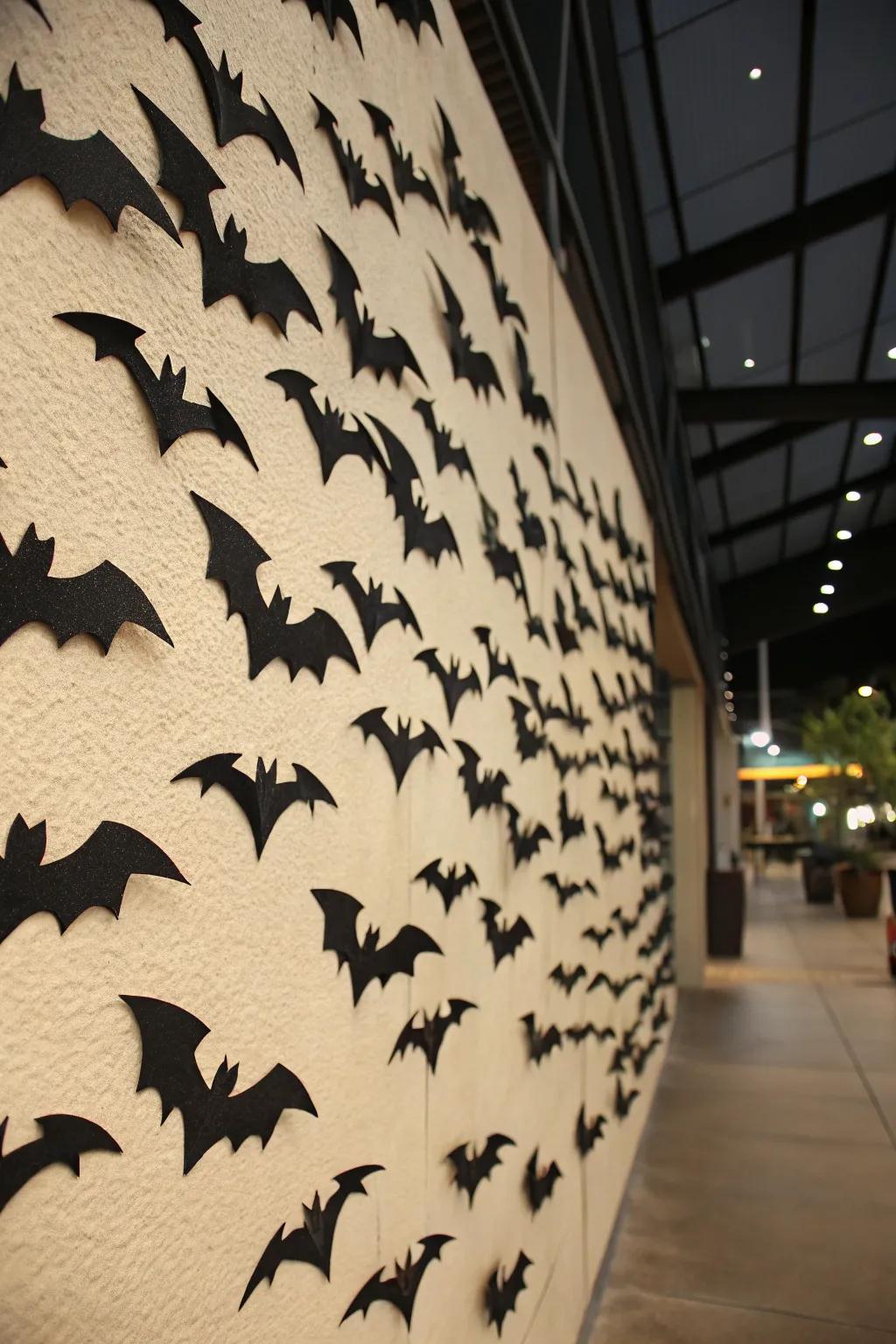 Enliven your partitions via a theatrical bat swarm.