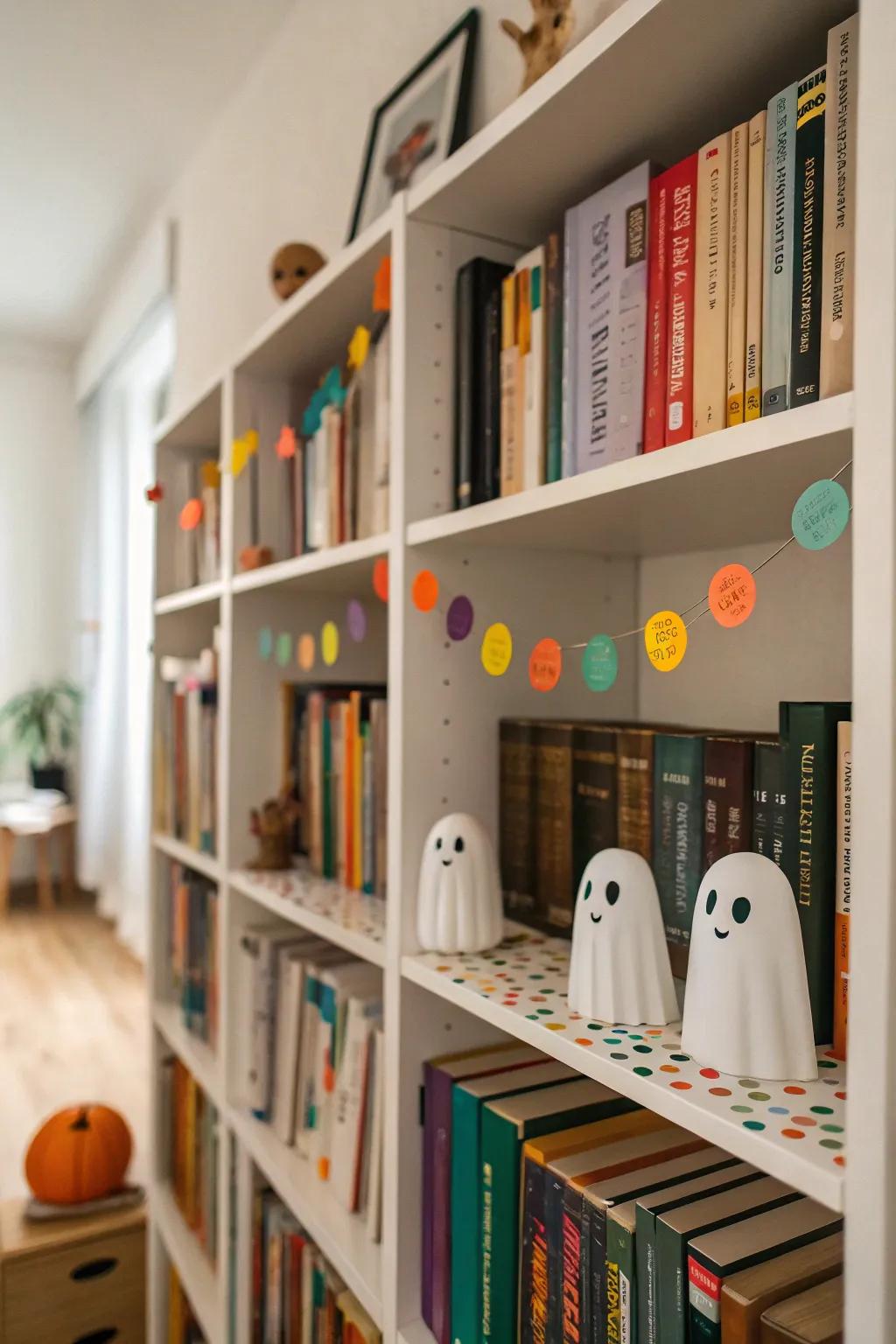 Cordial specters haunt the library.