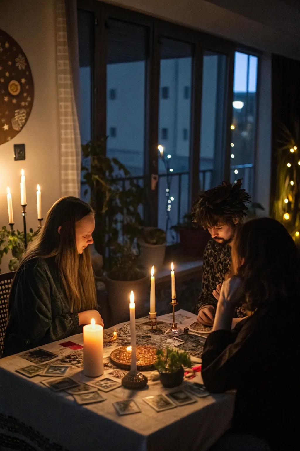 Create a night of enchantment and intrigue with acquaintances.