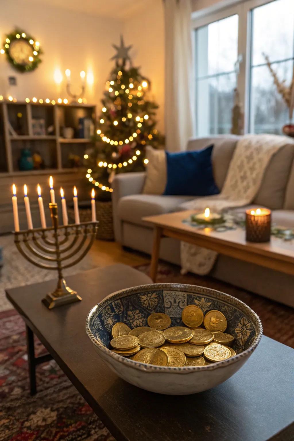 Sweeten your decorations with a currency presentation.