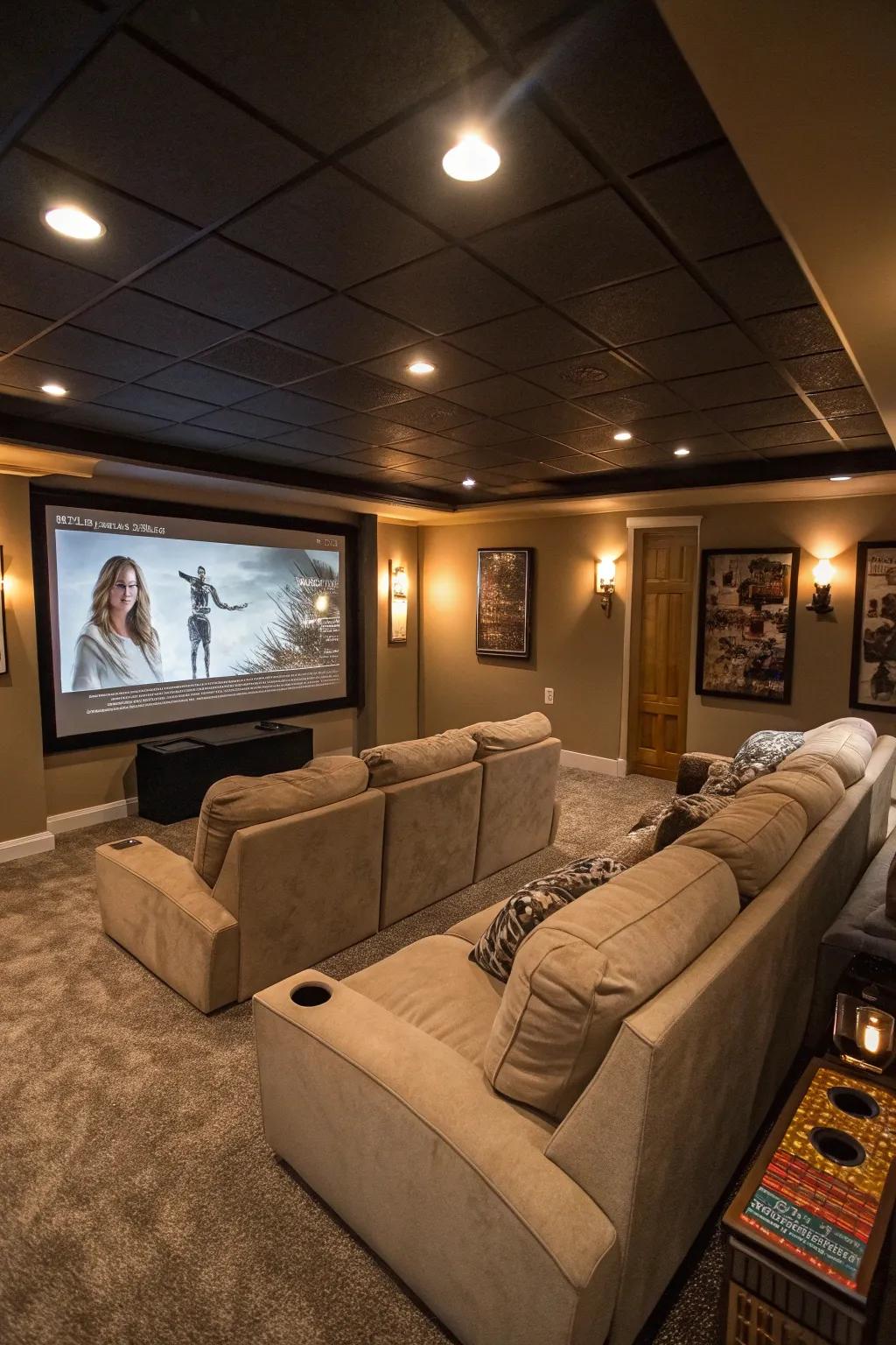 A revamped cellar for supreme relaxation and amusement.