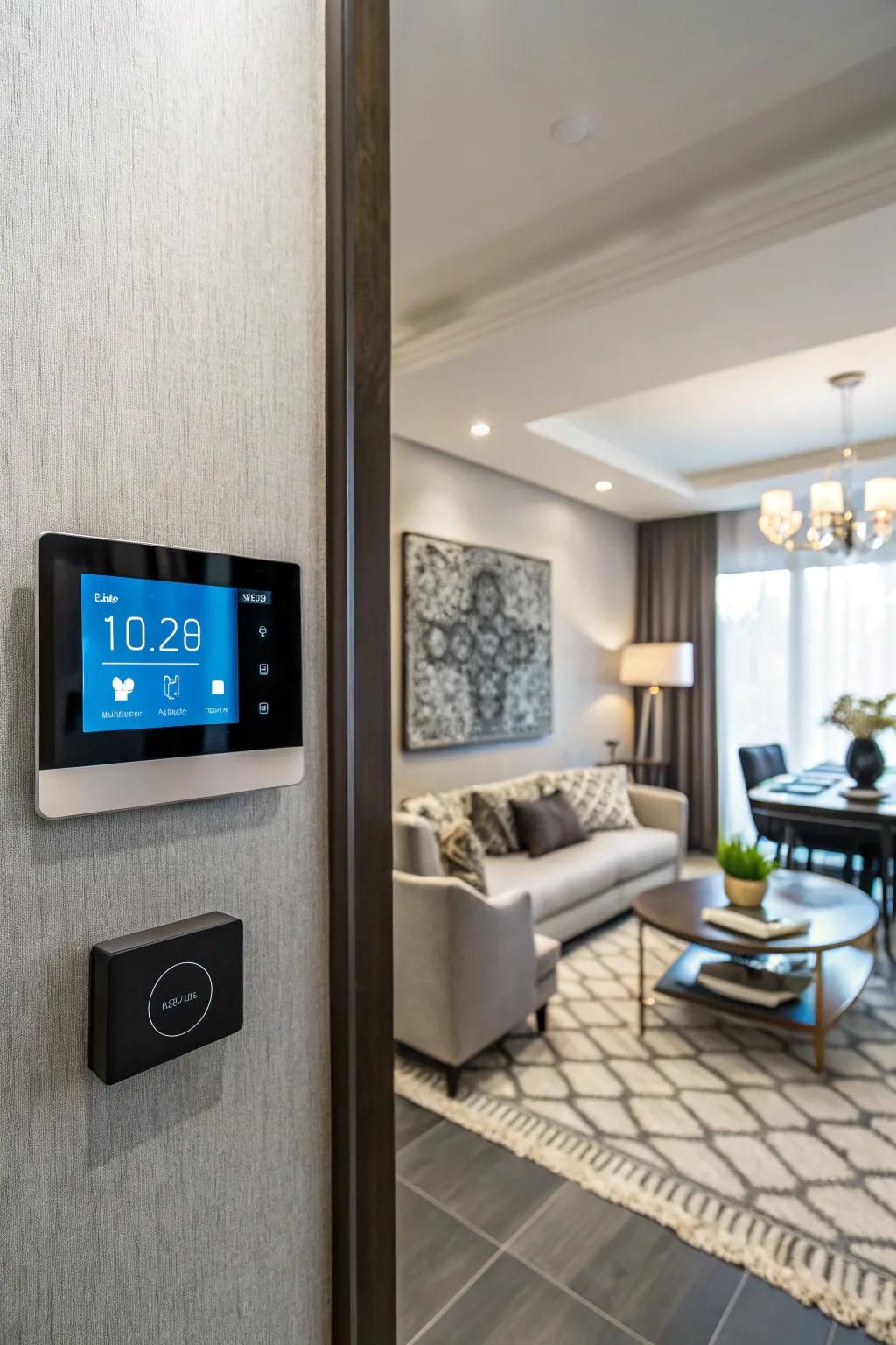 A smart climate device offers easy climate control and saves energy.