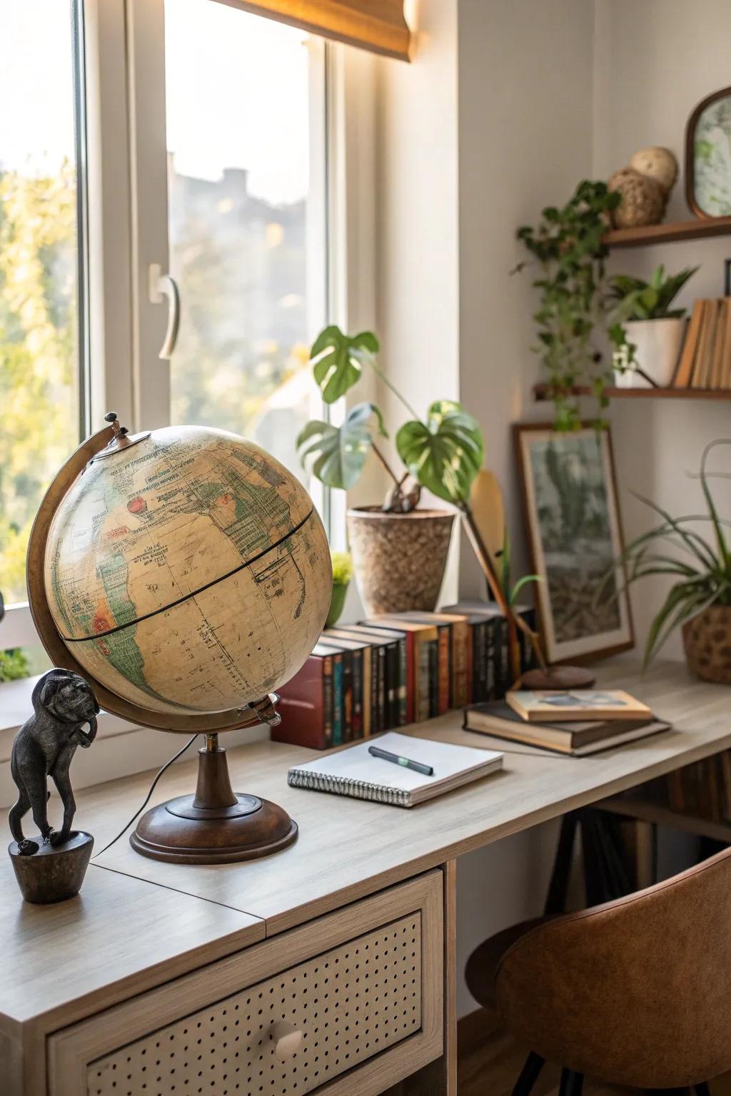 Unexpected decor adds personality and sparks creativity.