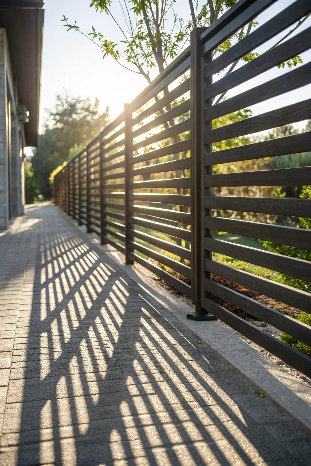 Creative slat spacing for a personalized touch.