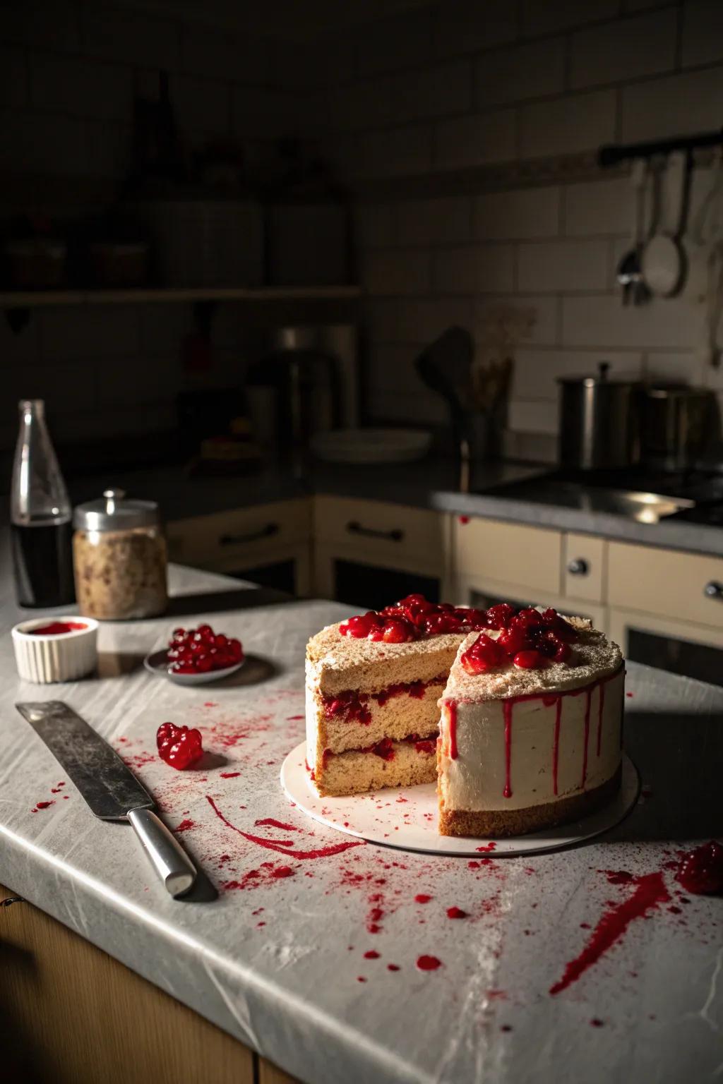 A vampire impress cake that's bloody delicious.