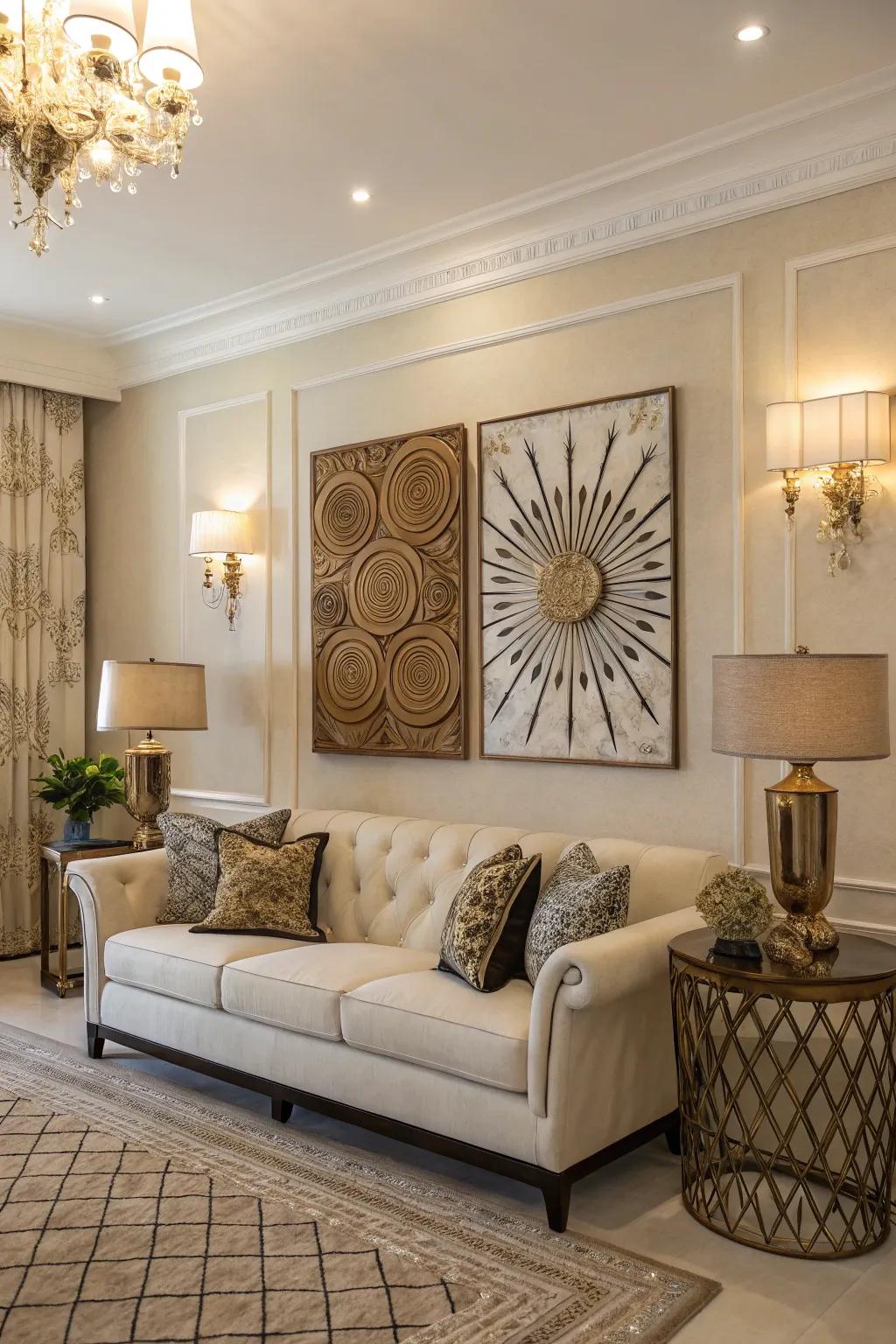 A piece of art that adds character and elegance to any home.