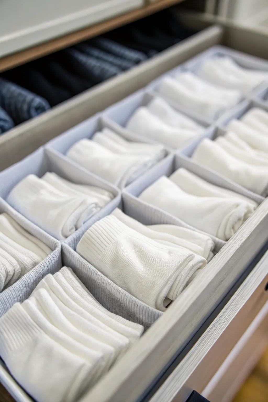 Using a single-style strategy will simplify your sock drawer.