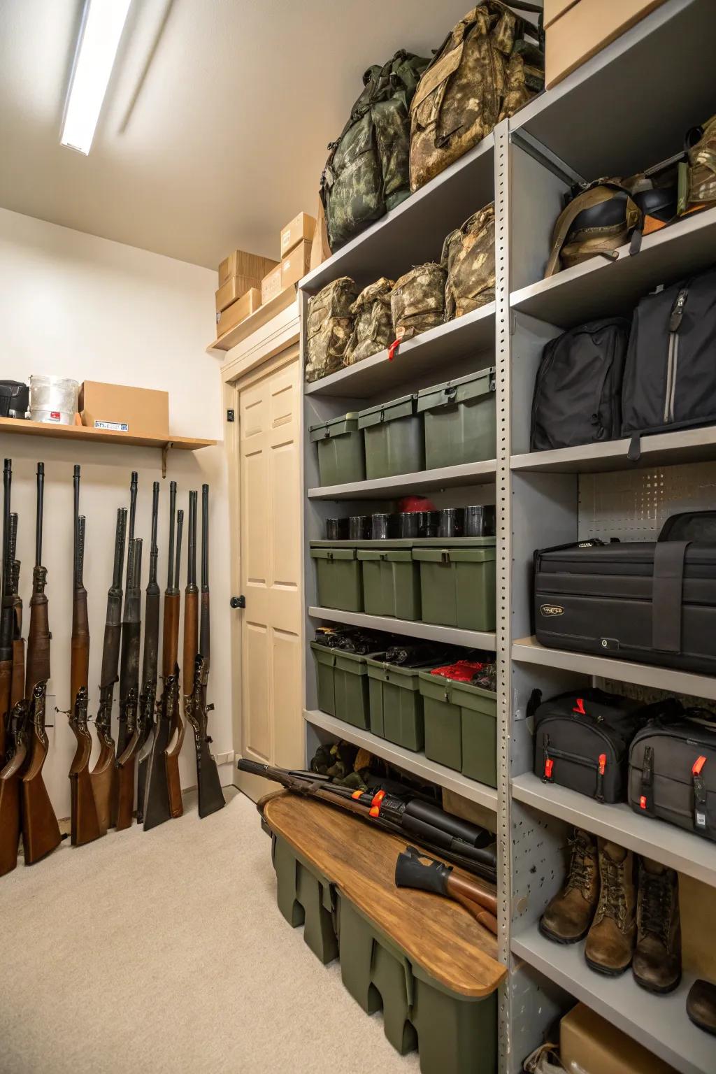 Vertical storage maximizes the efficiency of your space.