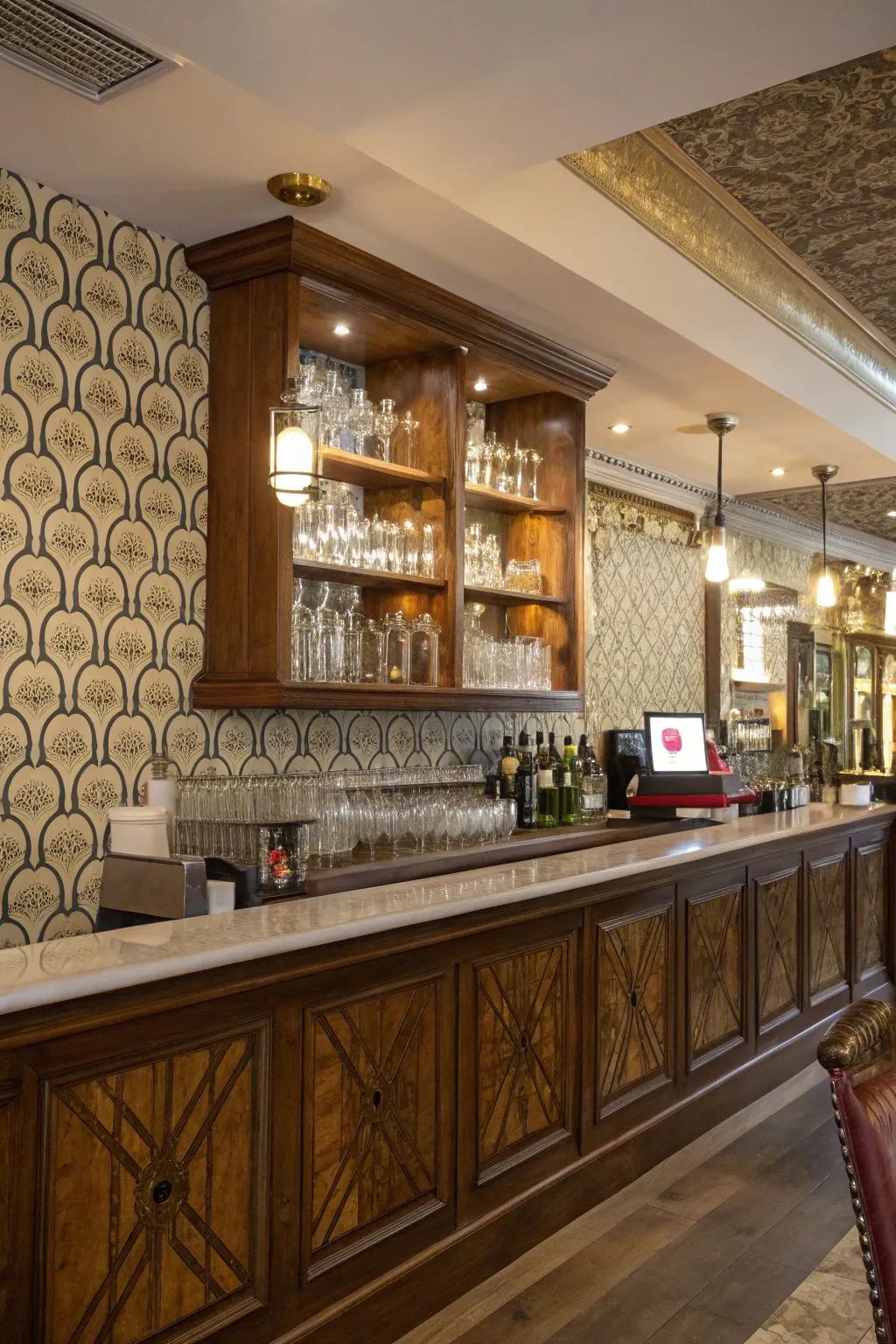 Past wallpaper appends charm and character to your décor.