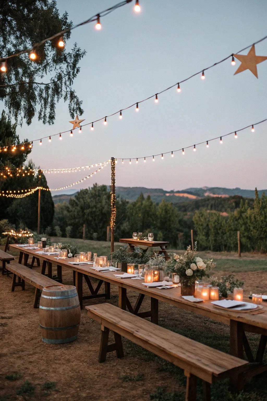 Dine beneath the starry sky at a Midsummer Night's Feast.
