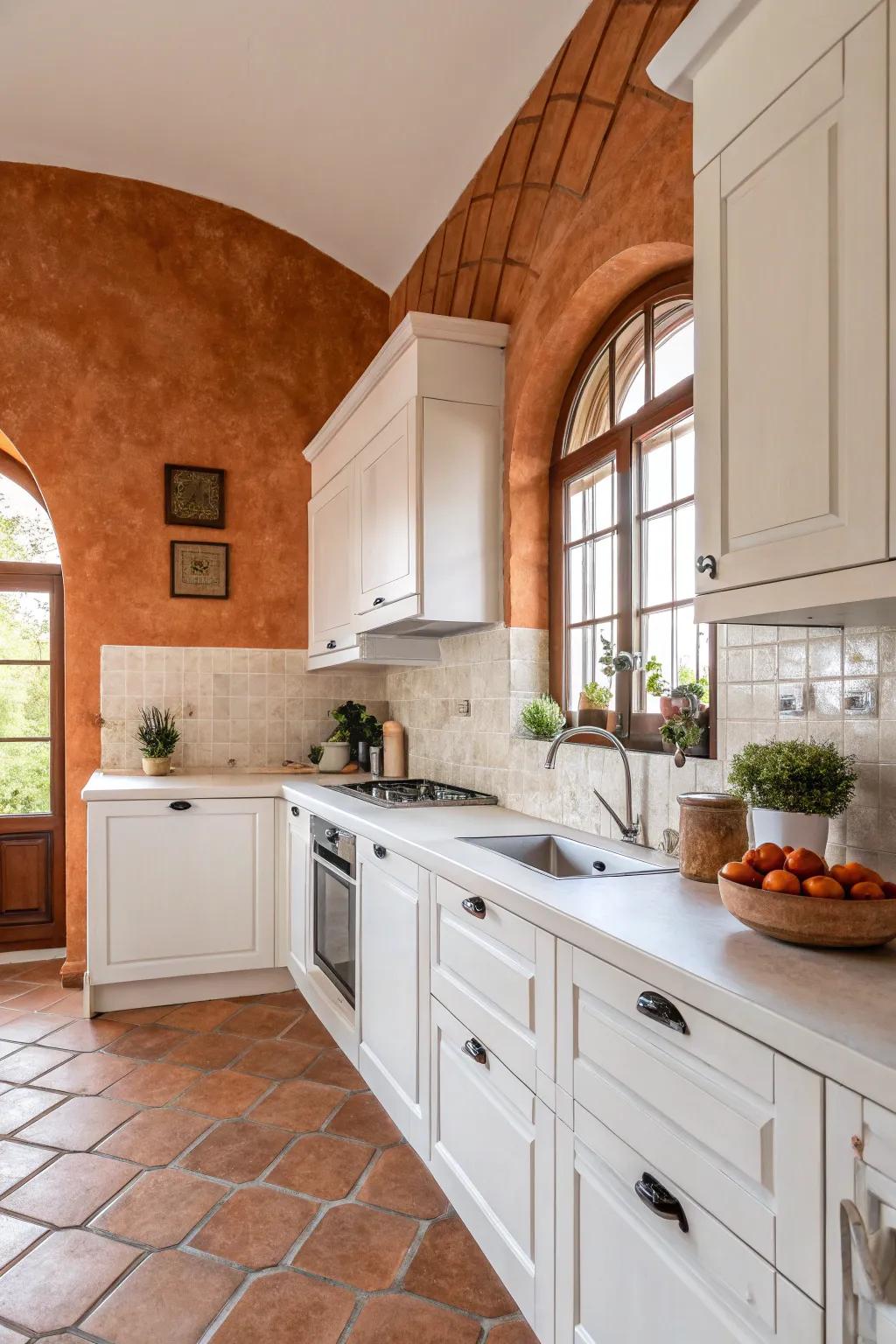 The warmth and character of terracotta walls is undeniable.