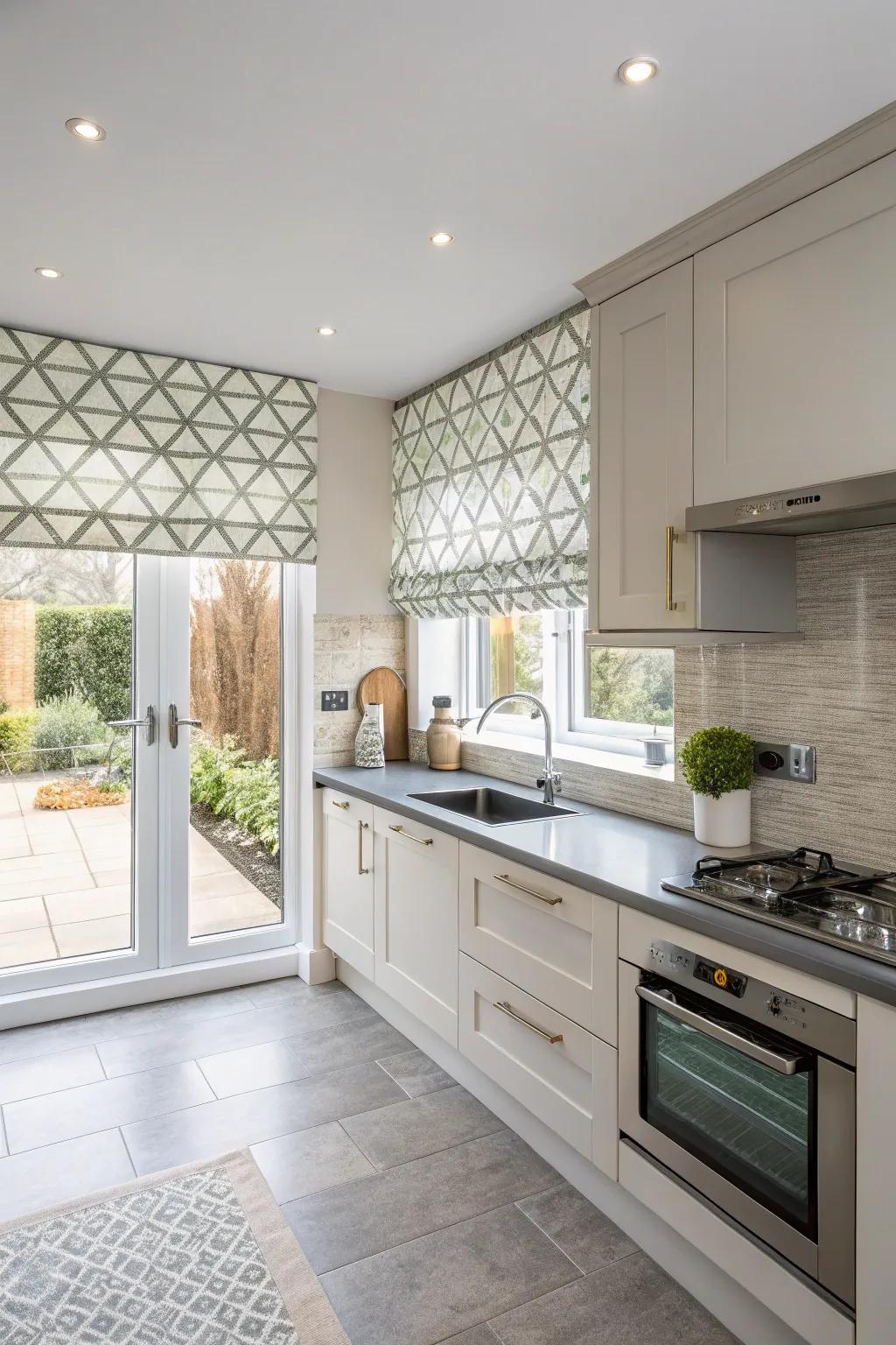 Geometric motifs provide a modern edge.