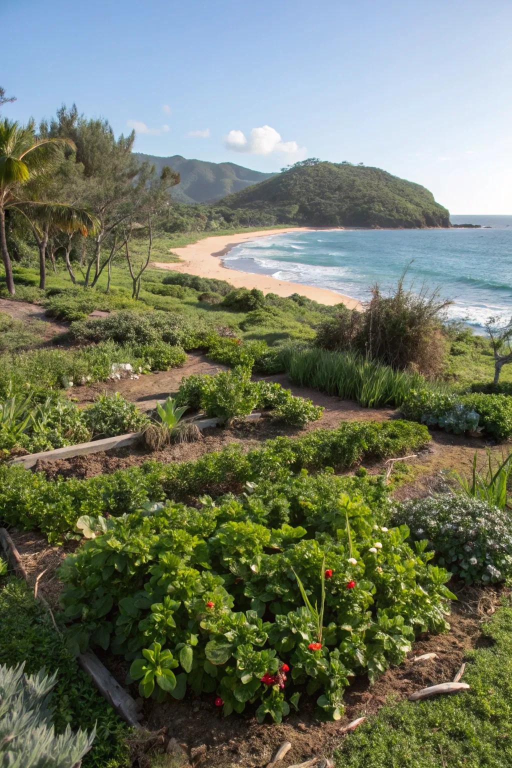 Blend aesthetics with practicality in a garden island you can eat from.