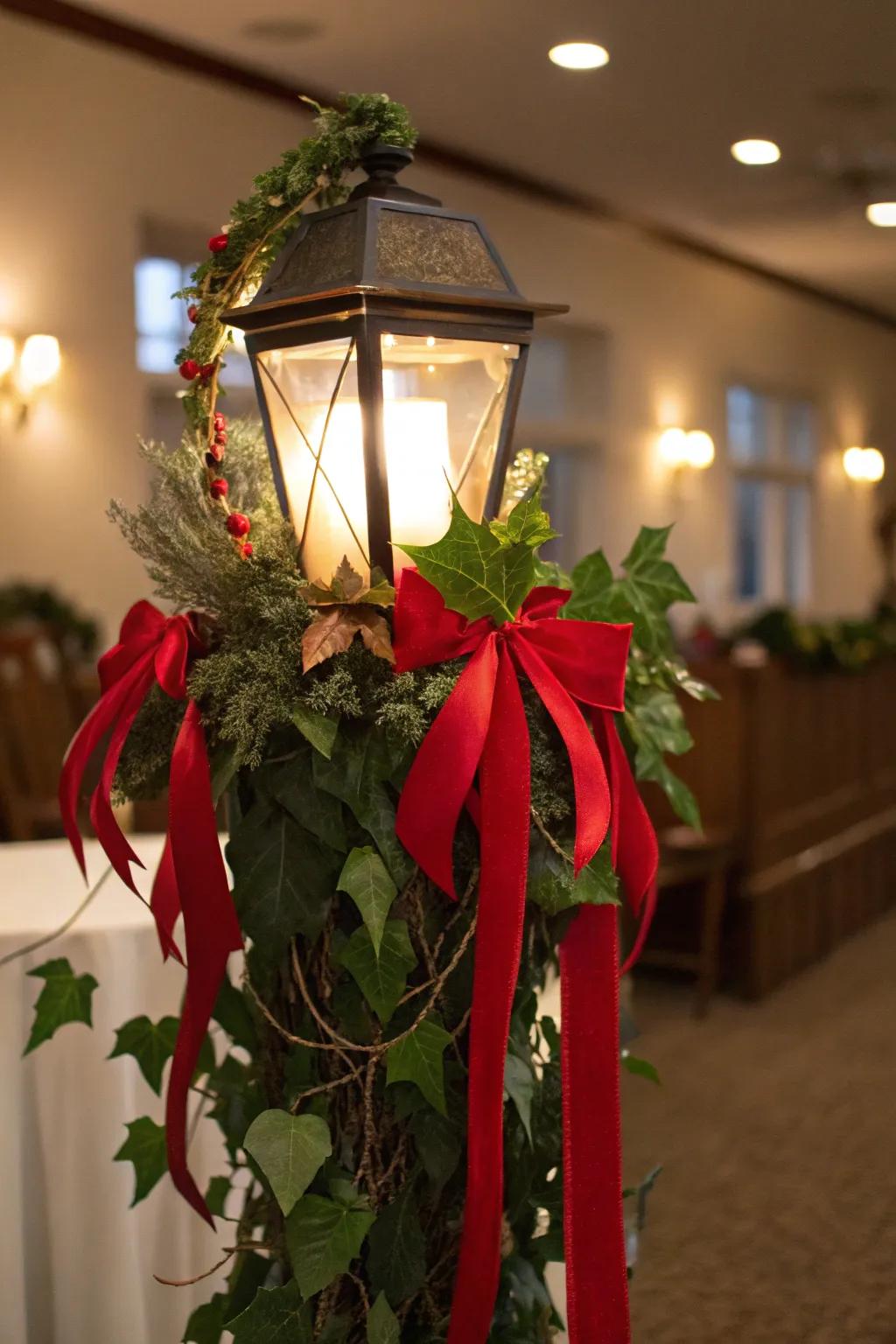 A festive lantern ideal for the holiday period.
