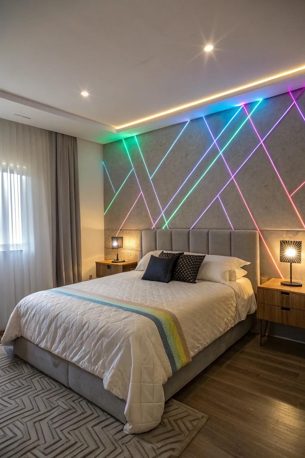 Streamlined designs achieved with illuminating bands for a minimalist aesthetic.