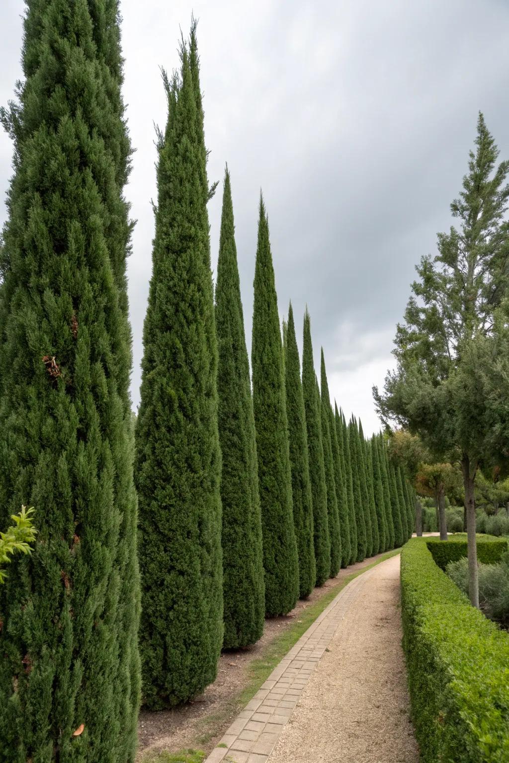Protect your garden using Leyland cypress as wind buffers.