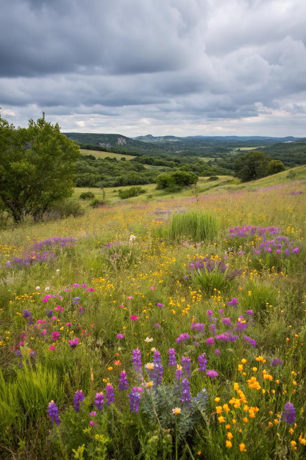 Wildflower fields offer seasonal beauty with very little effort.