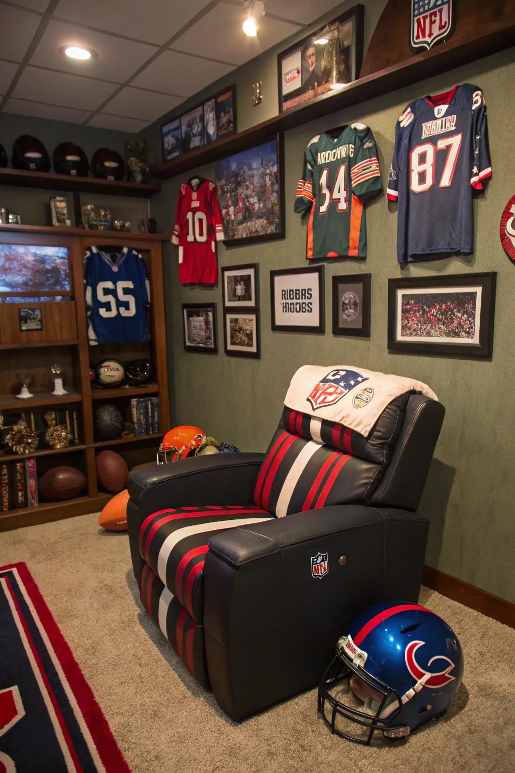 Show your team passion with a themed sport seat.