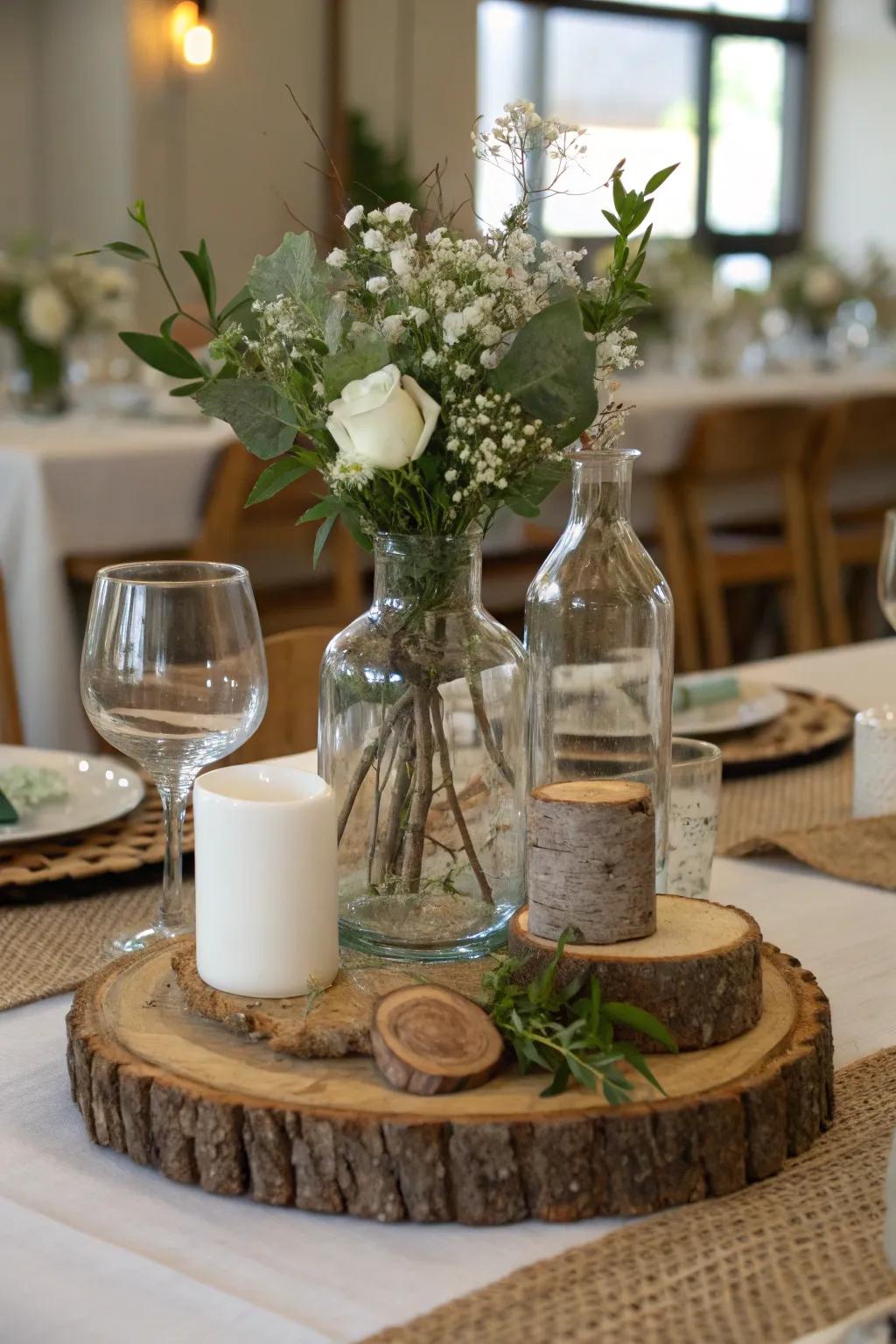 A mix of contemporary and homespun features creates balance.