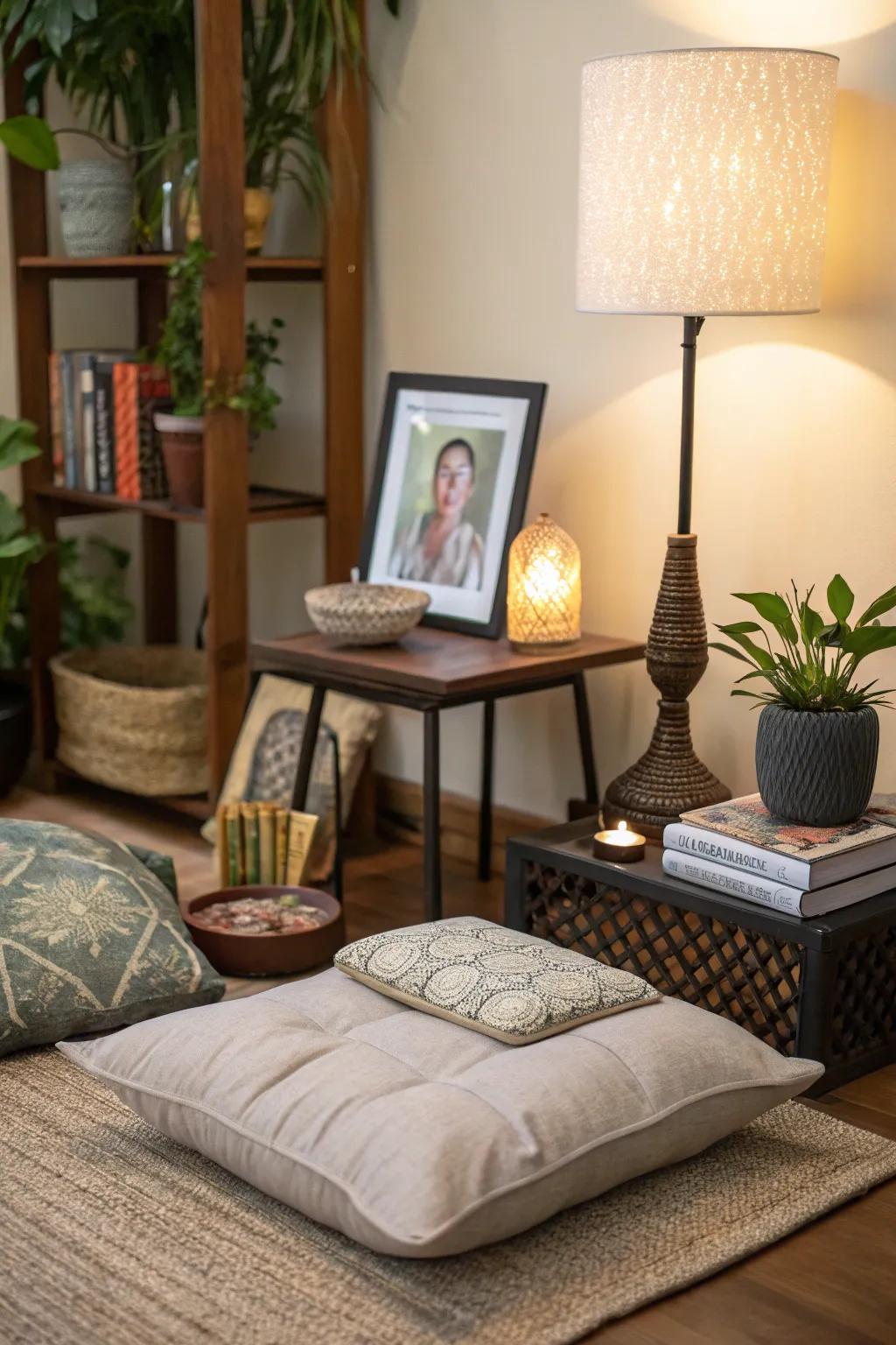 Personal keepsakes can ground and encourage your meditation.