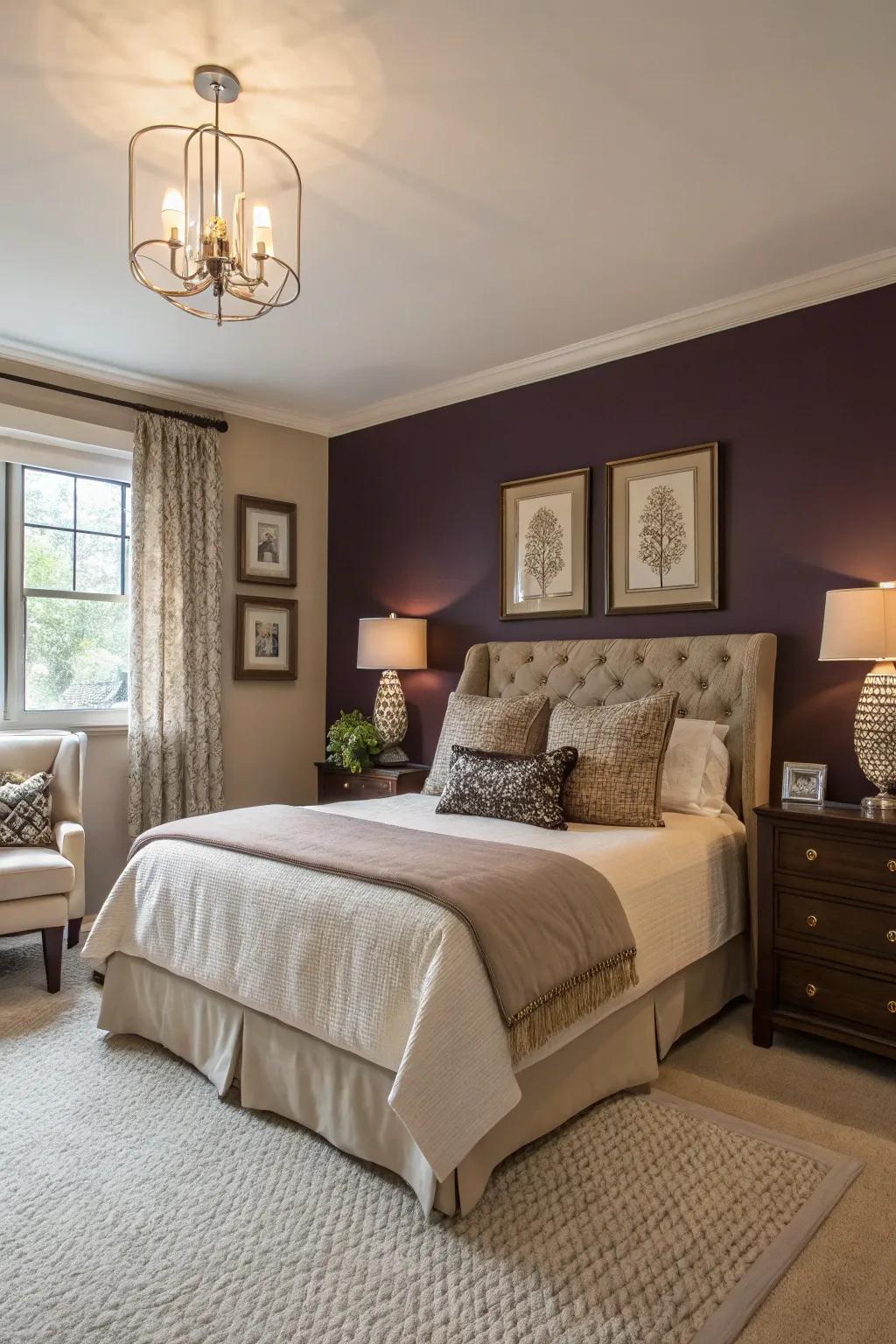 Deep berry adds an element of mystery and depth.