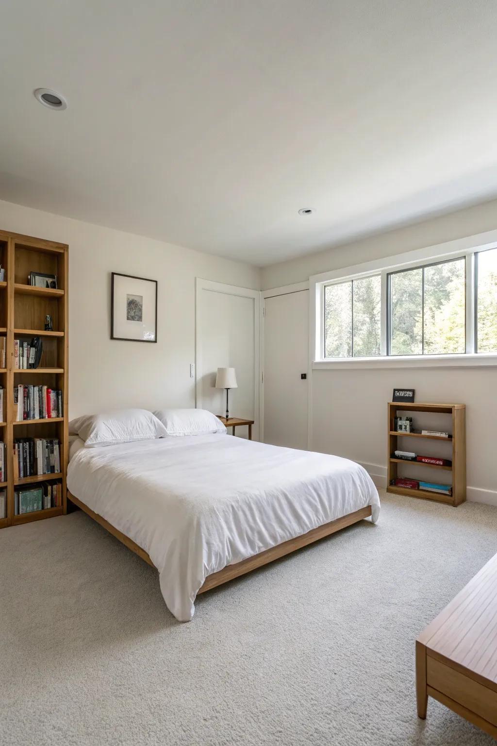 Open area cultivates a feeling of freedom and serenity.