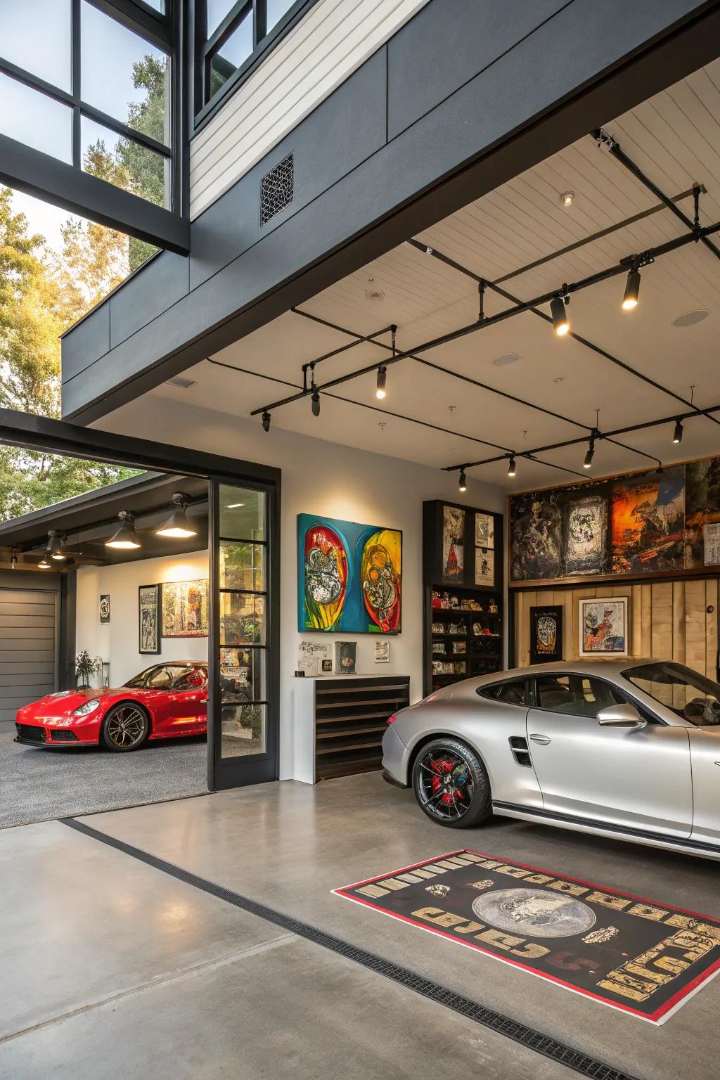 Fill your garage with personalized décor.