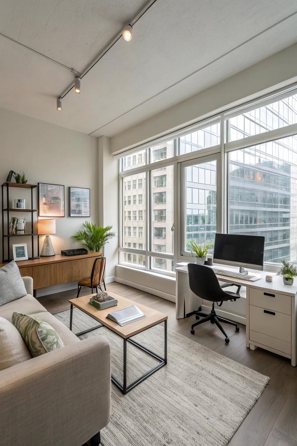 Creative use of space in a modern, multi-functional setting.