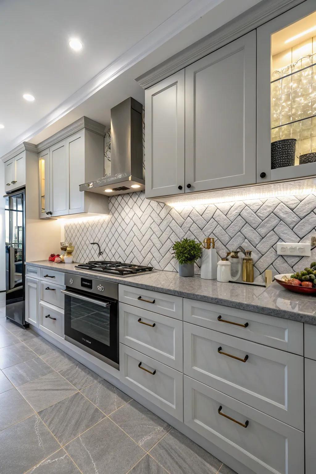 Mixing textures adds depth and interest.