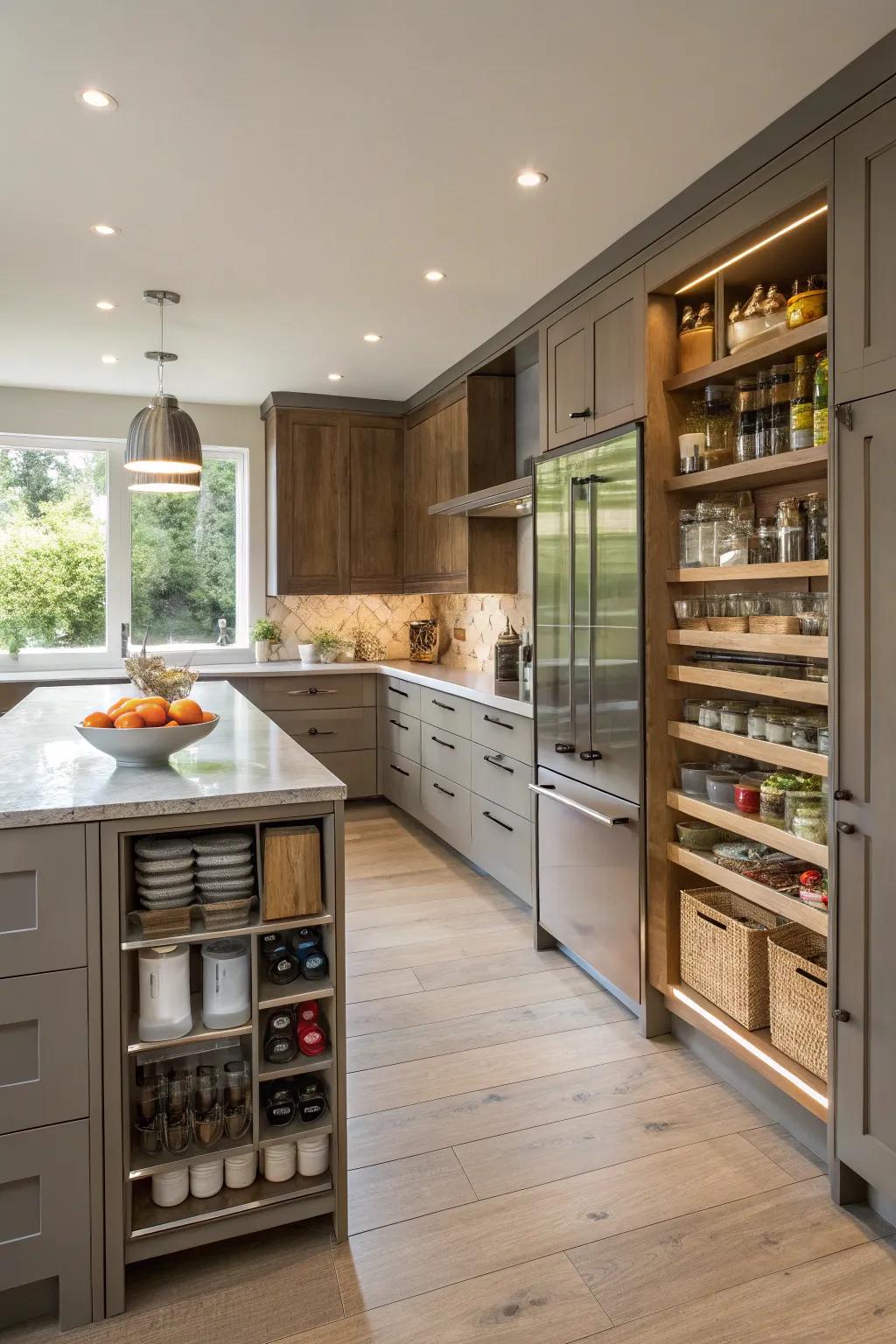 Functional designs merge beauty with practicality.
