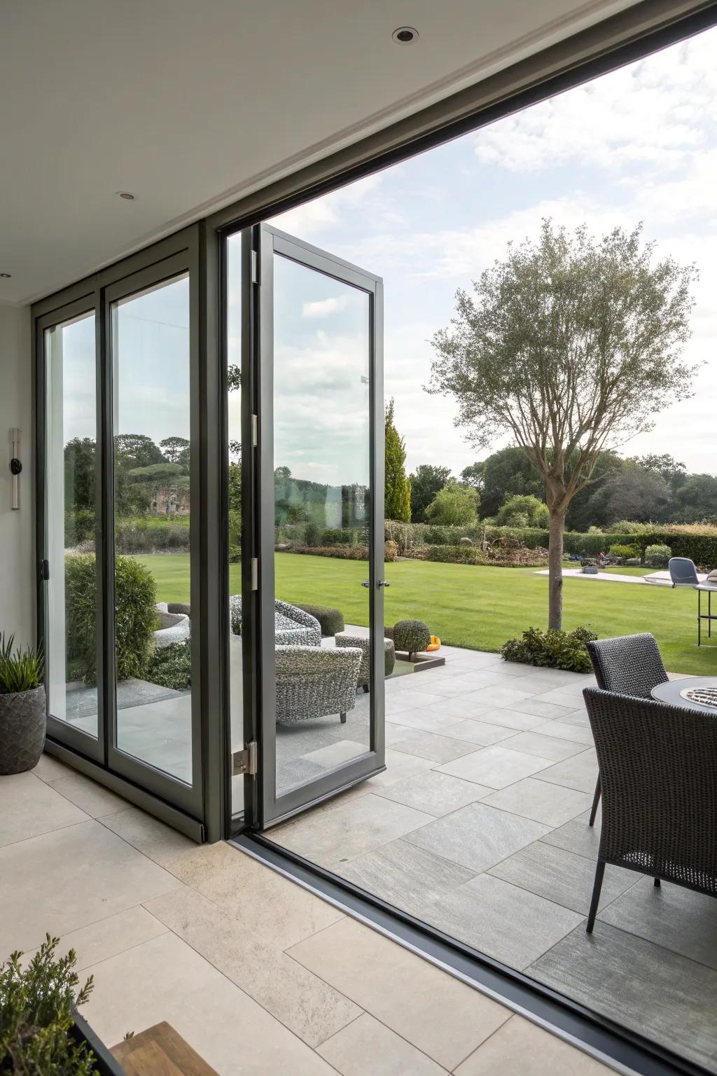 Pivoting entryways for a striking, modern update.