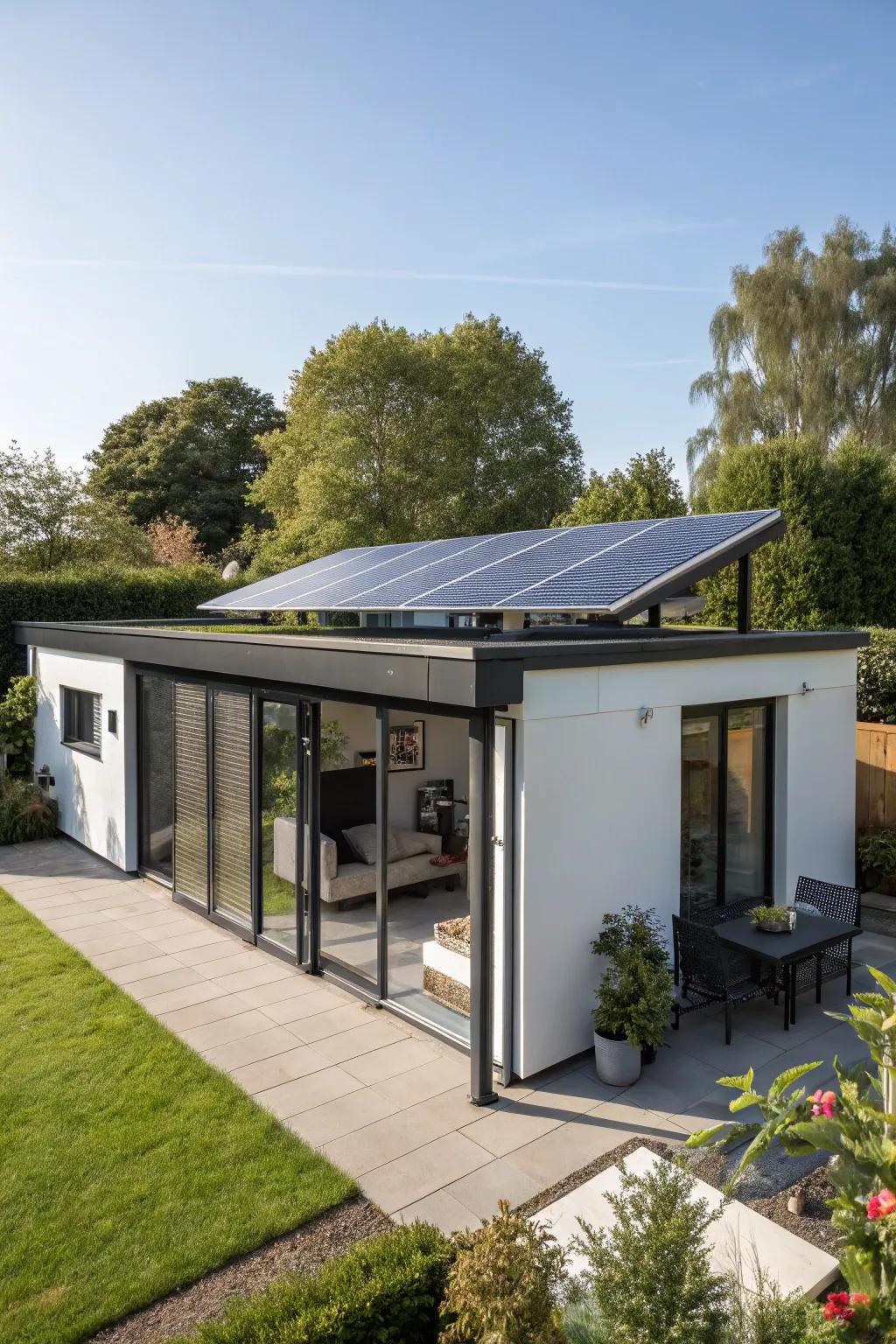 Innovative roof designs contribute modern elegance and functionality.