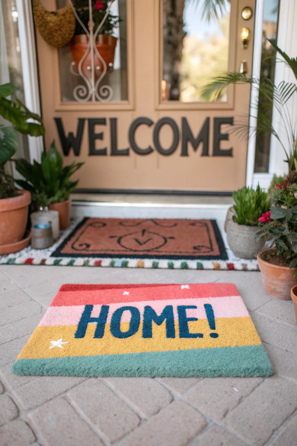 Welcome visitors with a personalized touch at the entrance.