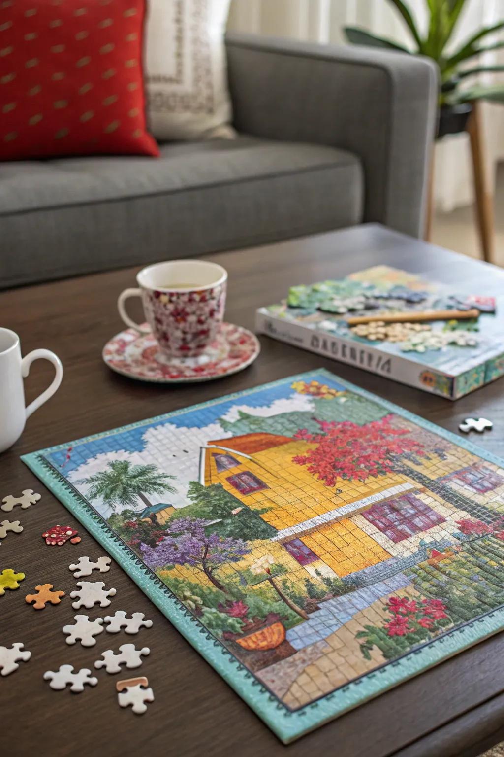 A fitted puzzle for leisure time.