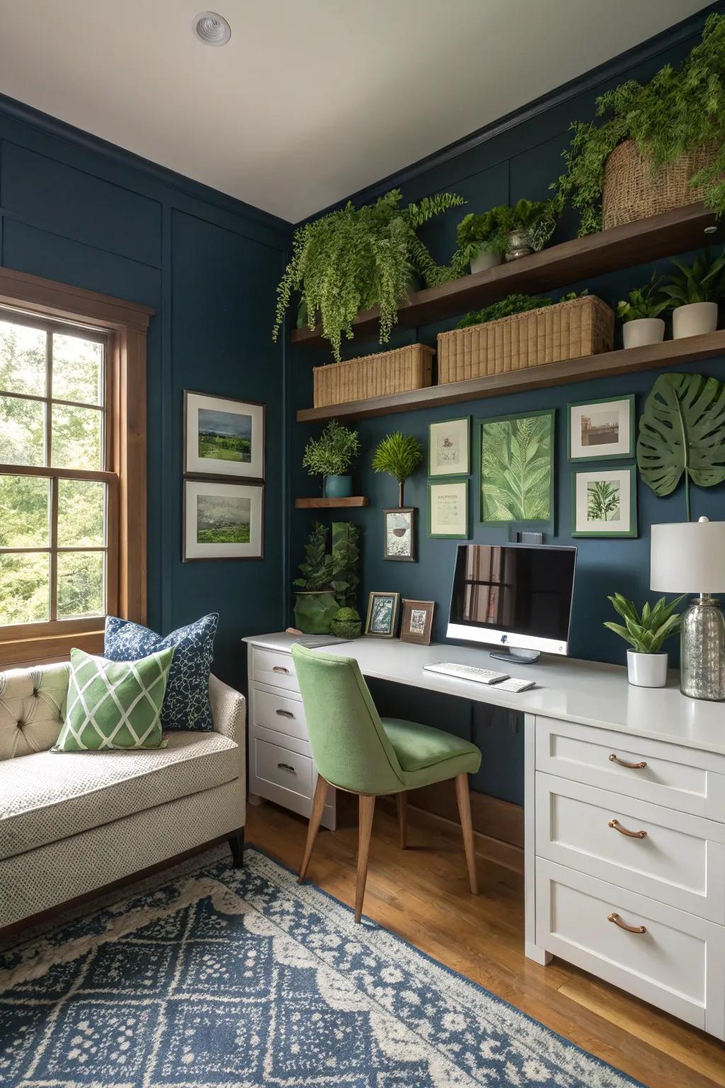 Elevate your workspace with a chic color palette.