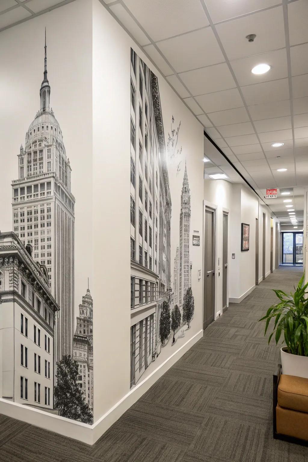 Enjoy a minimalist style using monochrome coverings.