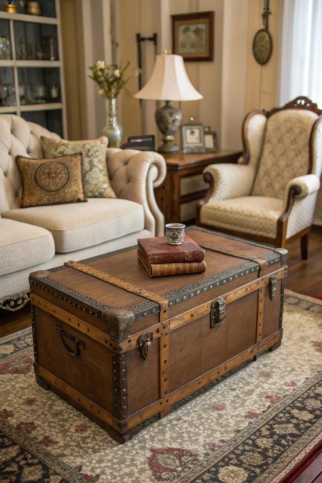 Classic chests provide both storage and design.