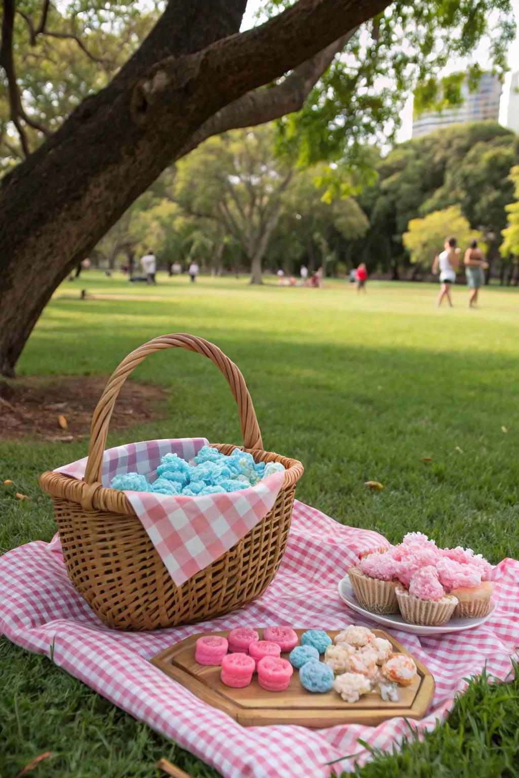 A picnic basket surprise delivers a sweet and heartfelt gender reveal.