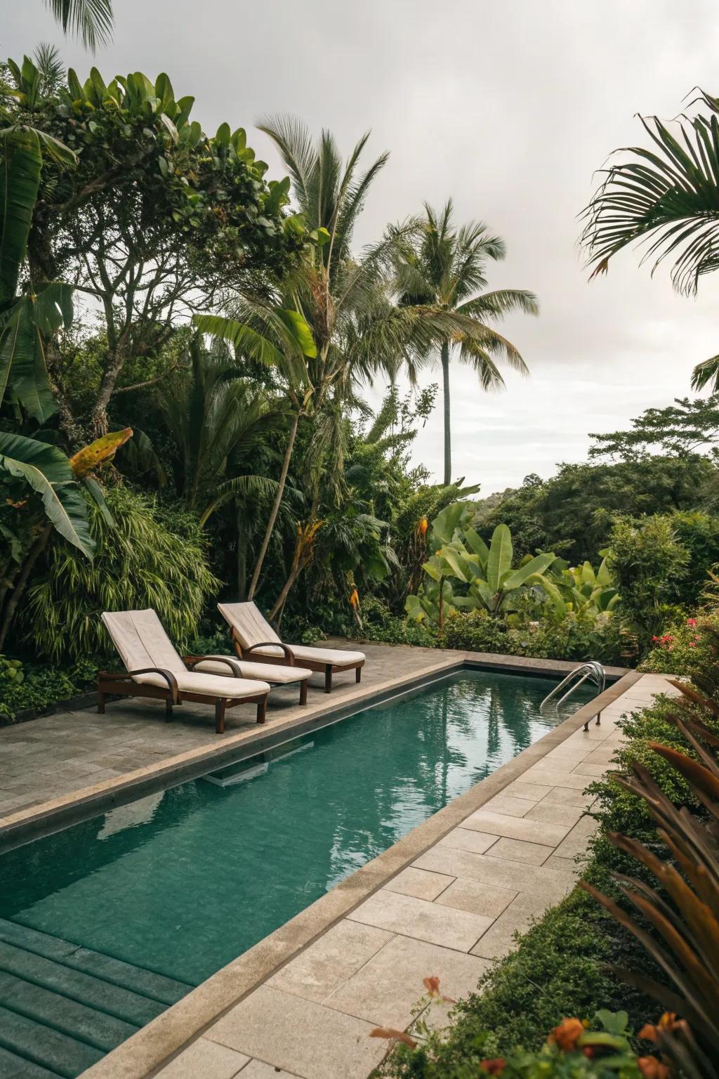 Immerse yourself in tranquility with your own poolside paradise.