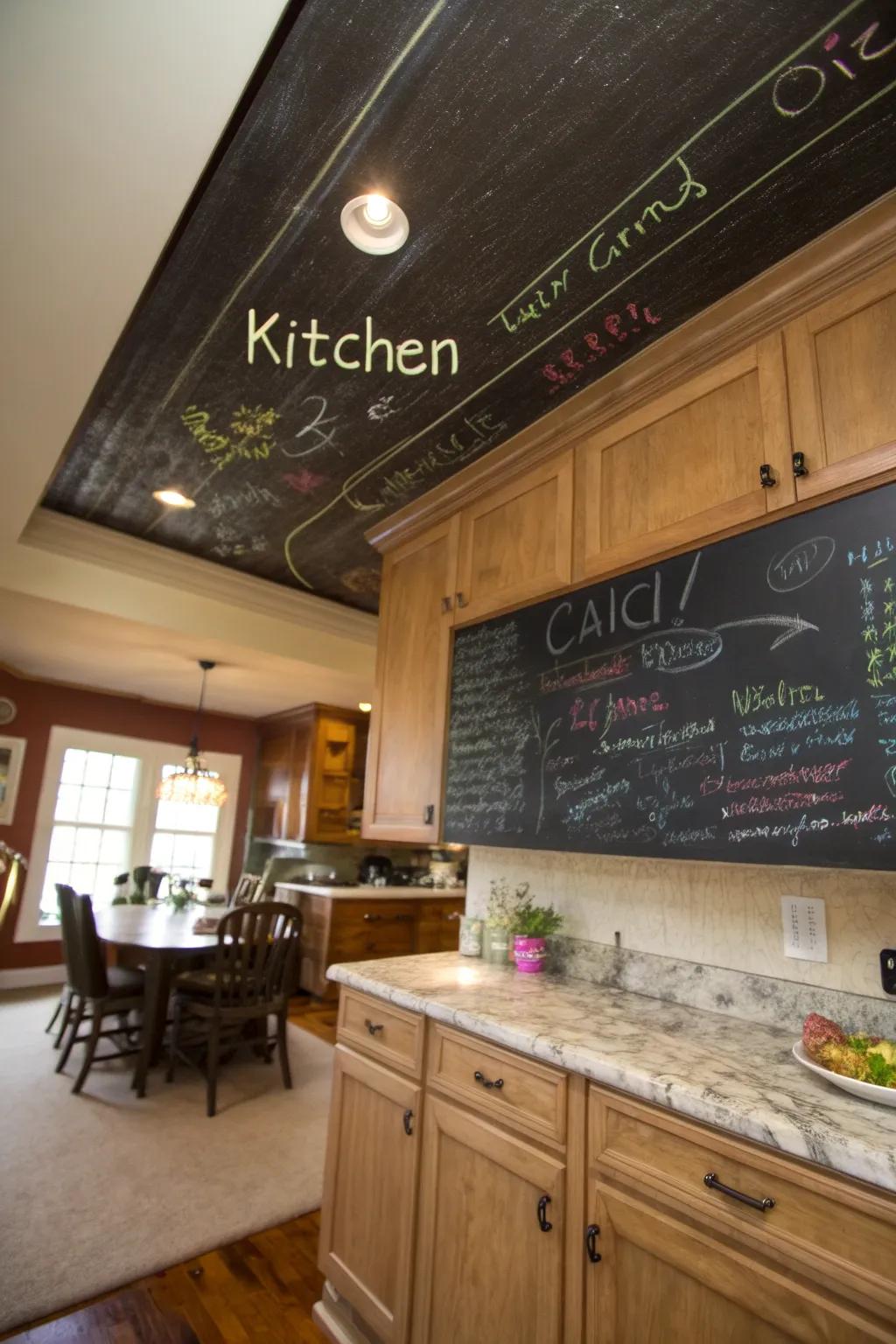 Fun Chalkboard Ceilings