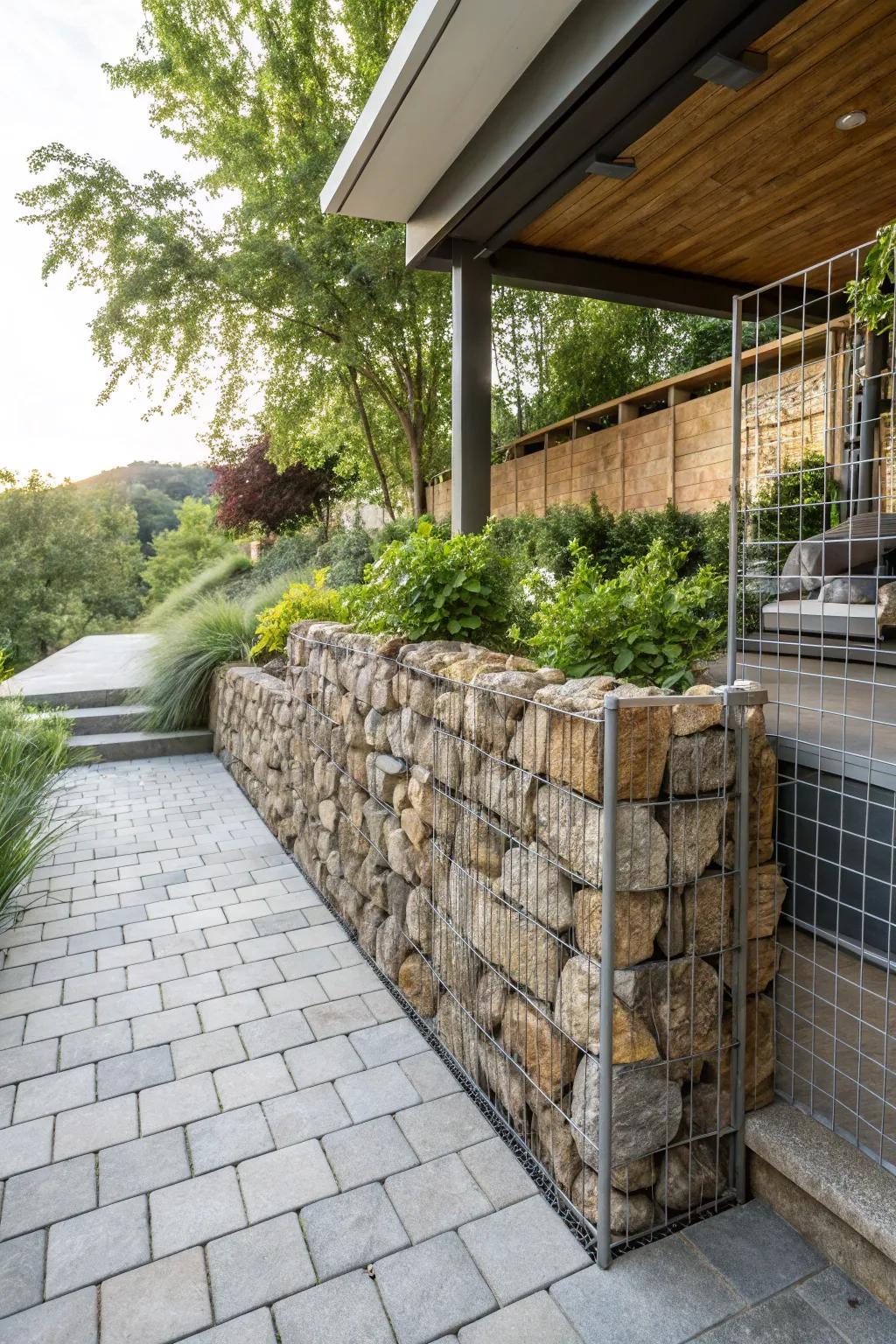 Append texture through rock facades.