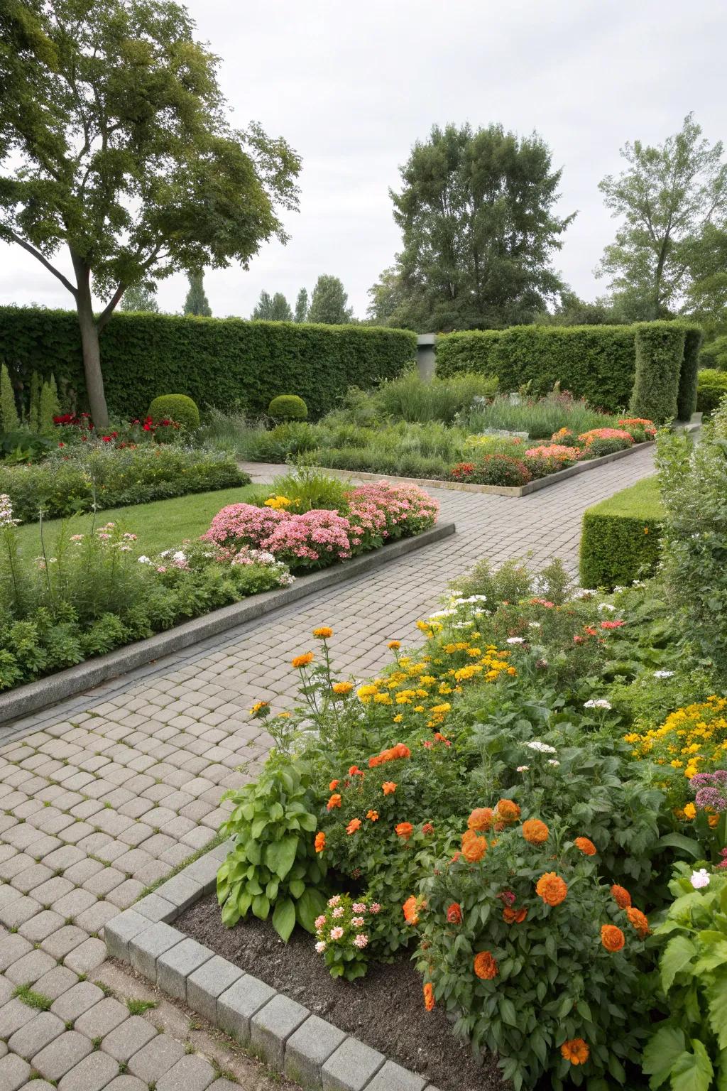 Eco-conscious paver picks foster a healthy garden ecosystem.
